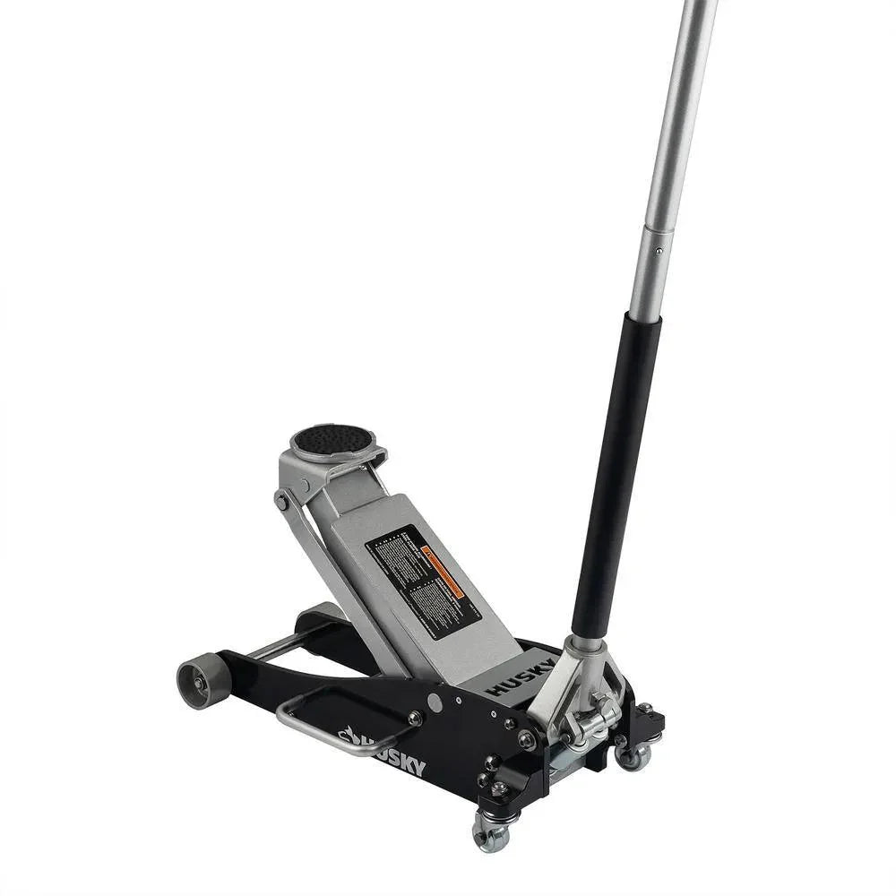 Husky 3-Ton Aluminum and Steel Car Jack, 4 in. to 18-1/2 - HPL4751