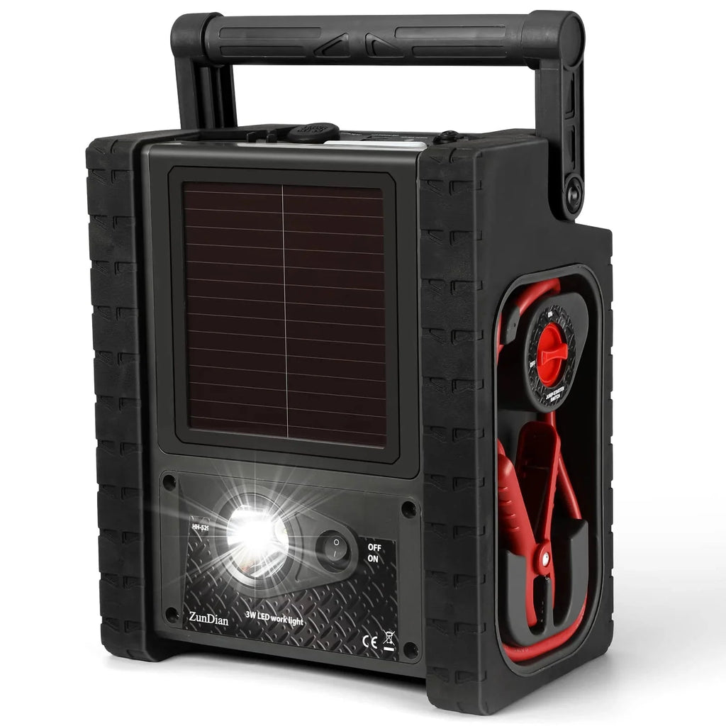 ZunDian Portable Power Station Jump Starter 2000 Amps, 260 PSI Air Compressor, 400W Inverter - ZD-529