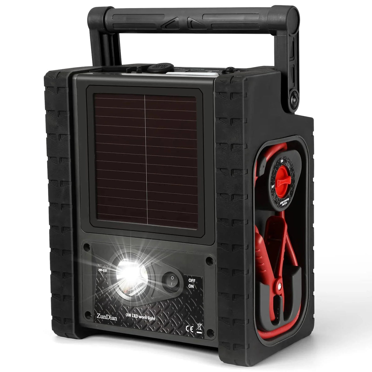 ZunDian Portable Power Station Jump Starter 2000 Amps, 260 PSI Air Compressor, 400W Inverter - ZD-529