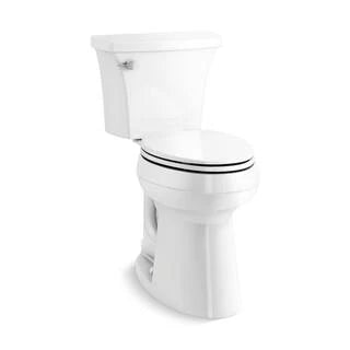KOHLER Highline Arc Extra Tall Elongated Toilet, White, 1.28 GPF, 2-Piece - 78305-0