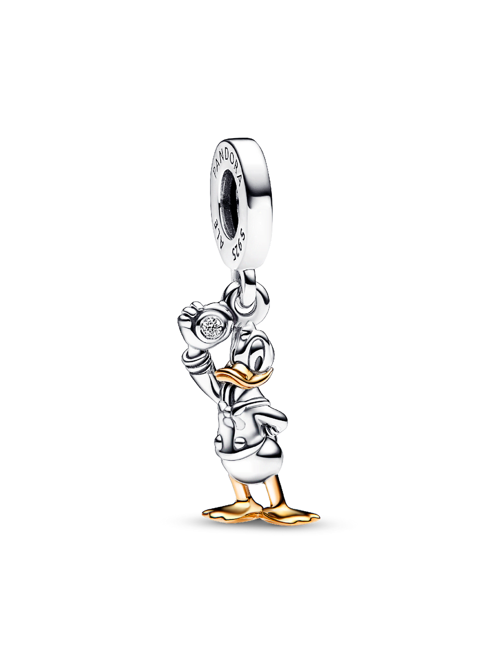 FINAL SALE - Disney 100th Anniversary Donald Duck Lab-grown Diamond Dangle Charm