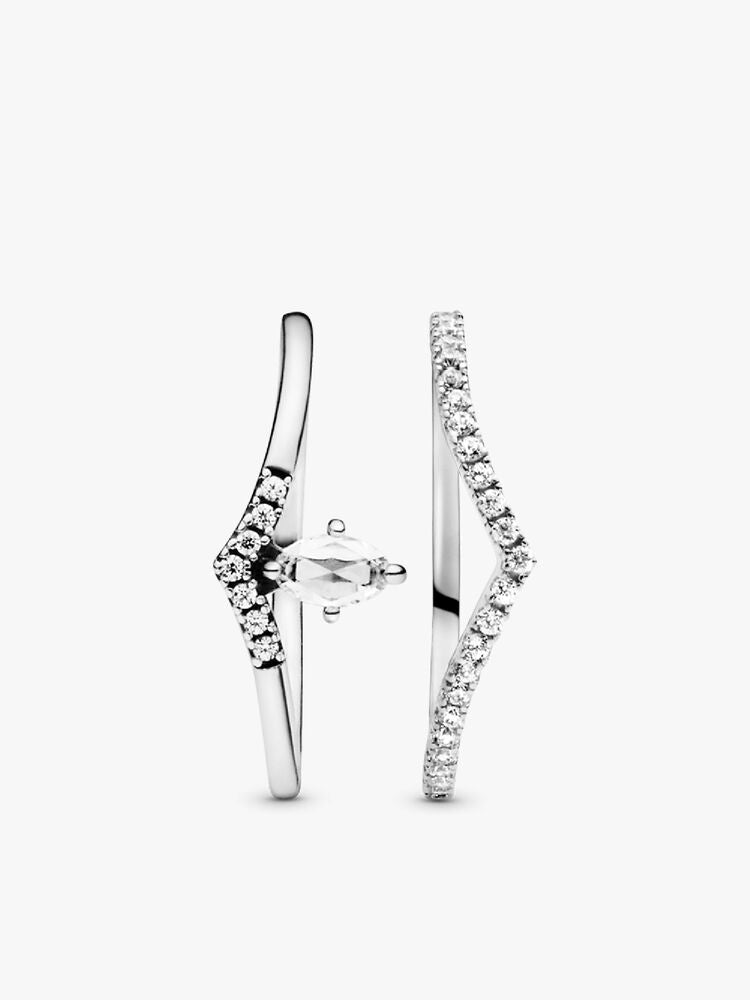 Classic Wishbone Stacking Ring Set