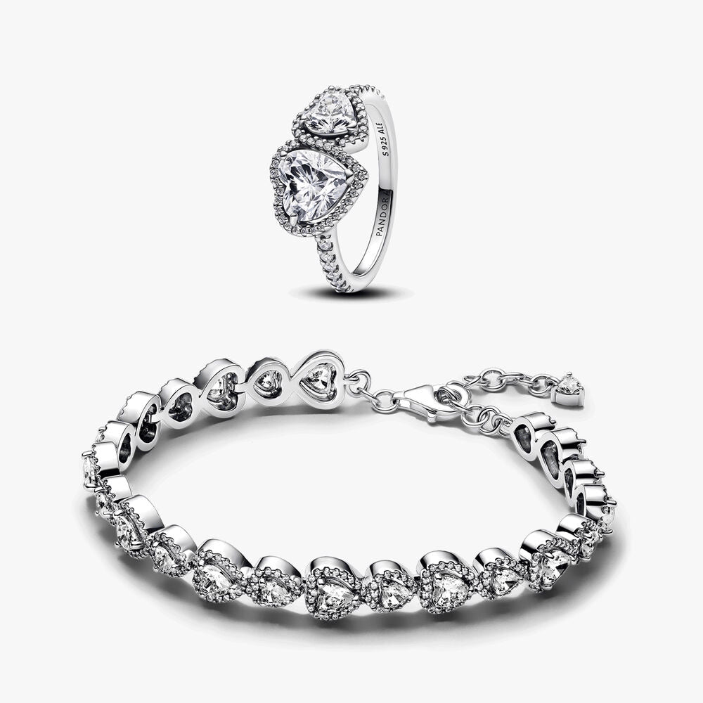 Halo Hearts Jewelry Set