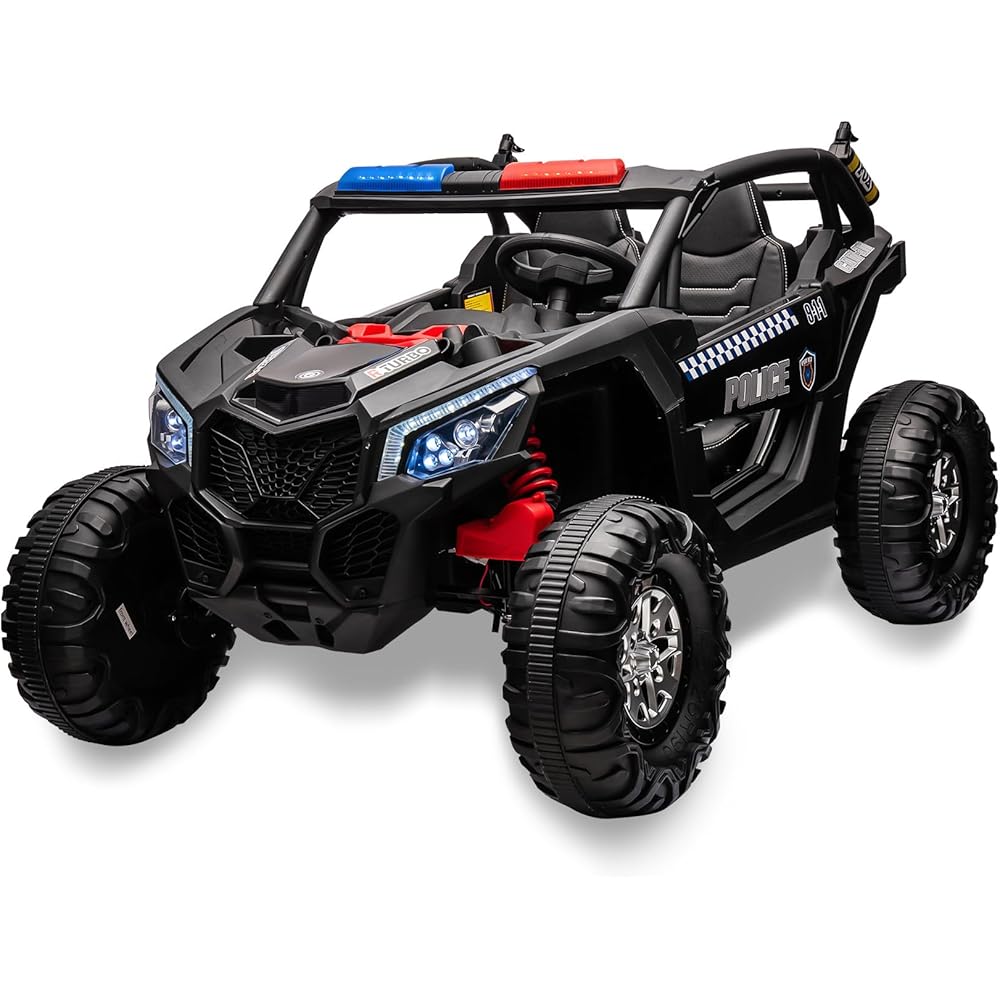 Hetoy 24V Kids Ride-On UTV Electric Toy Car - Black