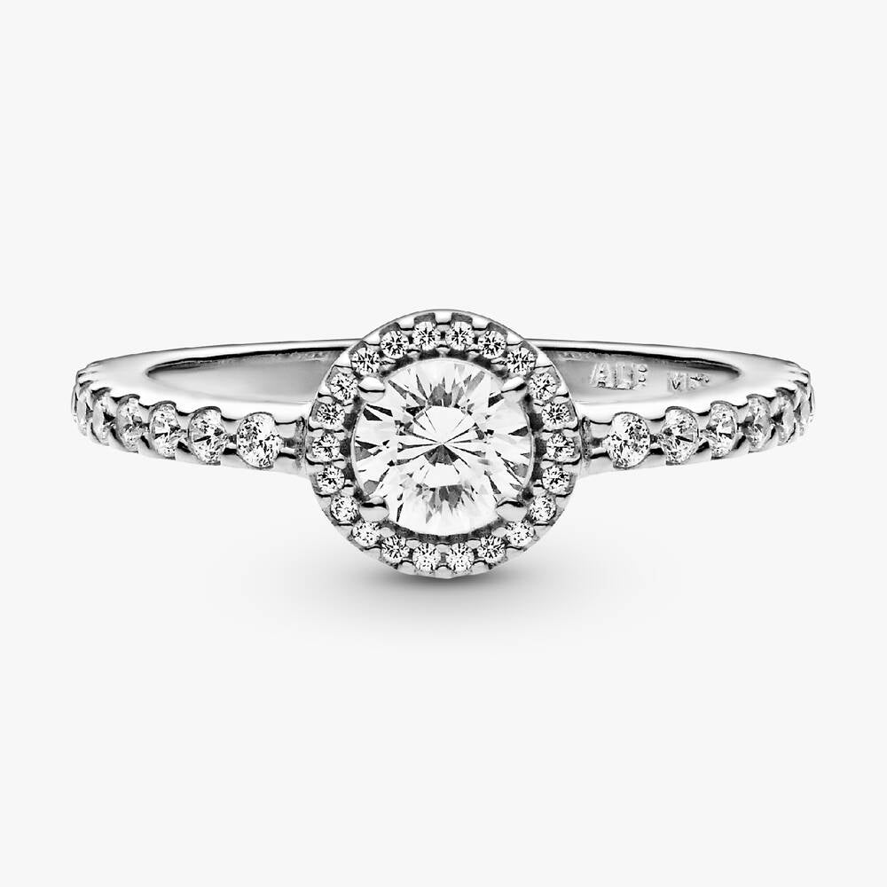 FINAL SALE - Classic Sparkle Halo Ring