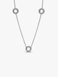 Pavé Circles Chain Necklace