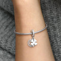 Lucky Four-Leaf Clover Dangle Charm