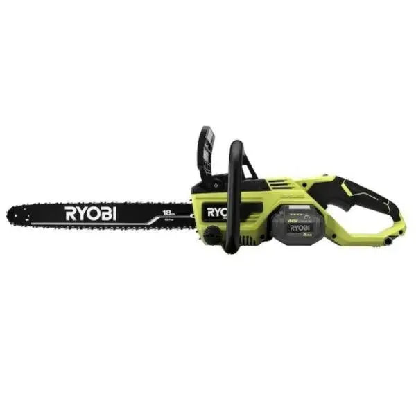 RYOBI 40V Cordless Chainsaw Kit, 18 Inch, Green