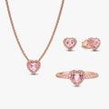 Rose Gold Heart to Heart Set