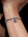 Blue Eternity Circle Dangle Charm