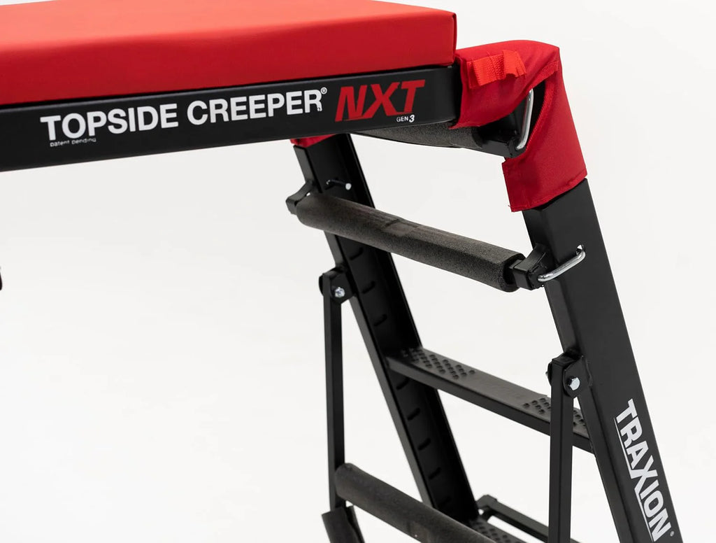 Traxion Foldable Topside Engine Creeper, Black, 48.38in D x 32.12in W x 70in H - 3-200 NXT