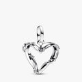 Wire Heart Medallion Charm