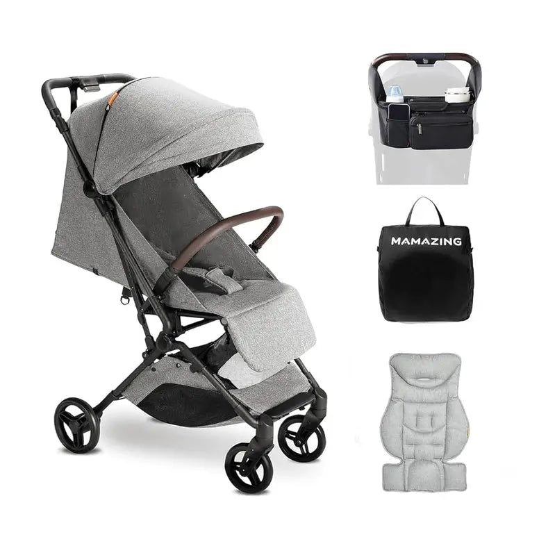 Mamazing Travel Stroller With Carbon Fiber Frame, 11.6 Pounds - Compact Fold