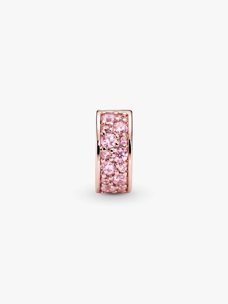 Pink Pavé Clip Charm