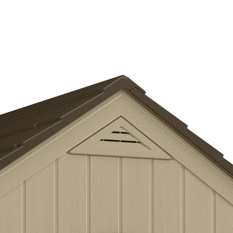 Sutton Outdoor Plastic Storage Shed 7 ft 5 in W x 4 ft D