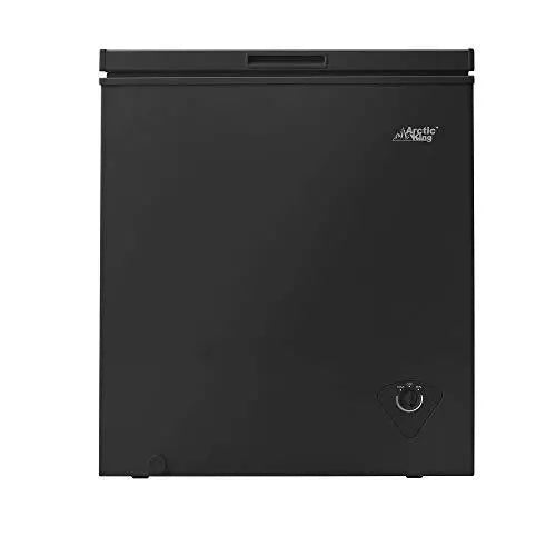Compact 5 Cubic Foot Chest Freezer - Black