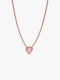 Pink Heart Collier Necklace