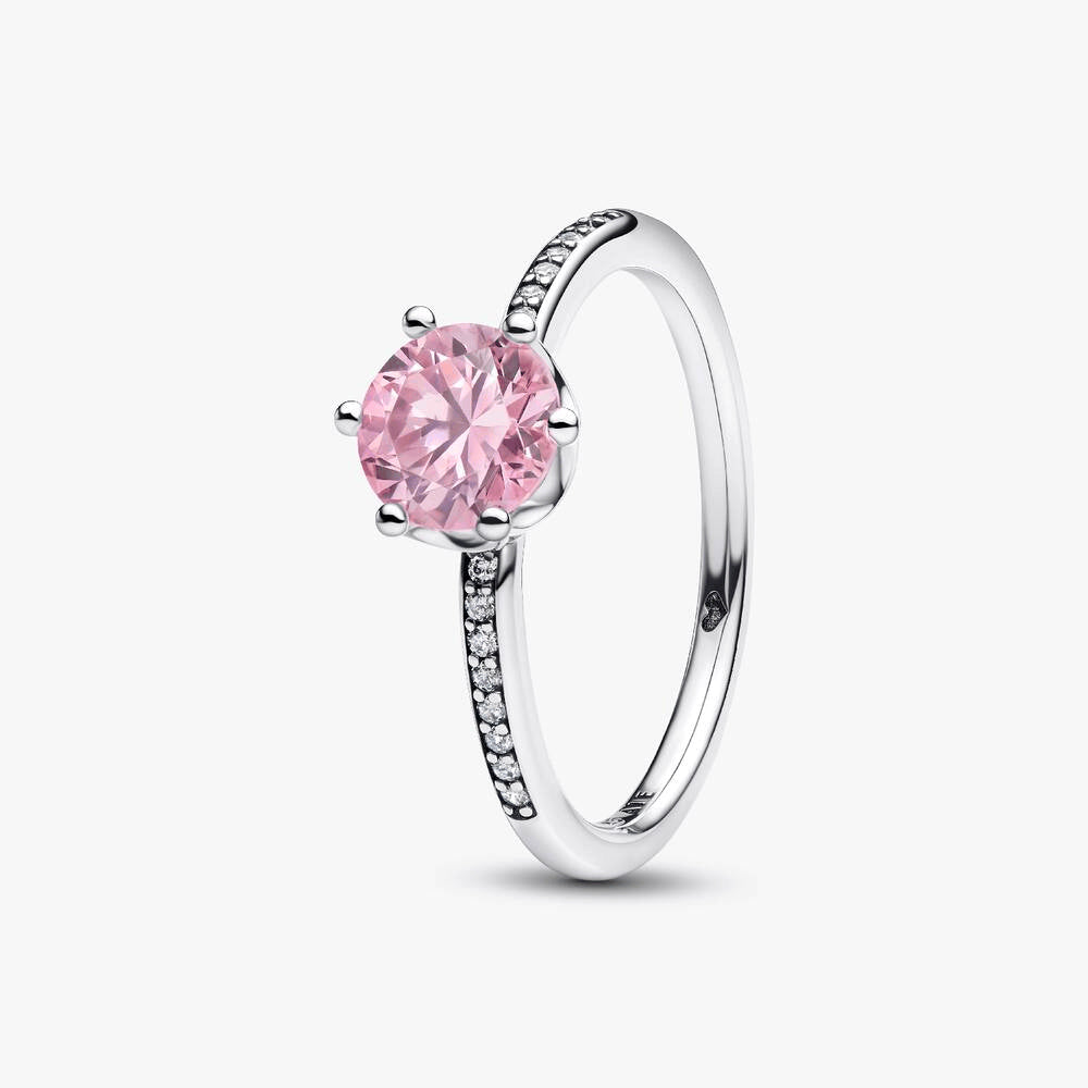 Pink Sparkling Crown Ring