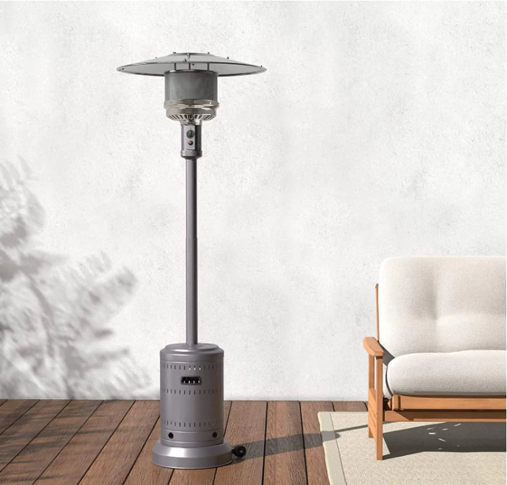 Amazon Basics Outdoor Propane Patio Heater With Wheels, 46,000 BTU - 61825