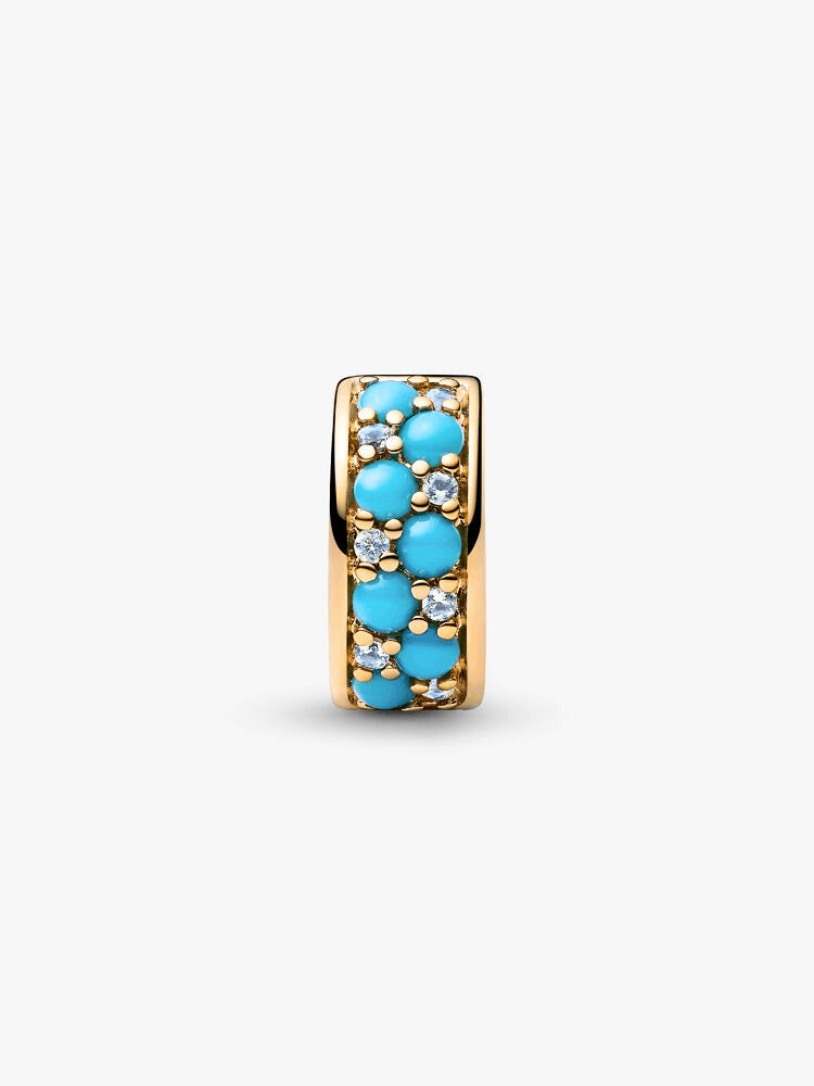 Aqua Blue Clip Charm