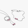 Sparkling Bow Jewelry Set