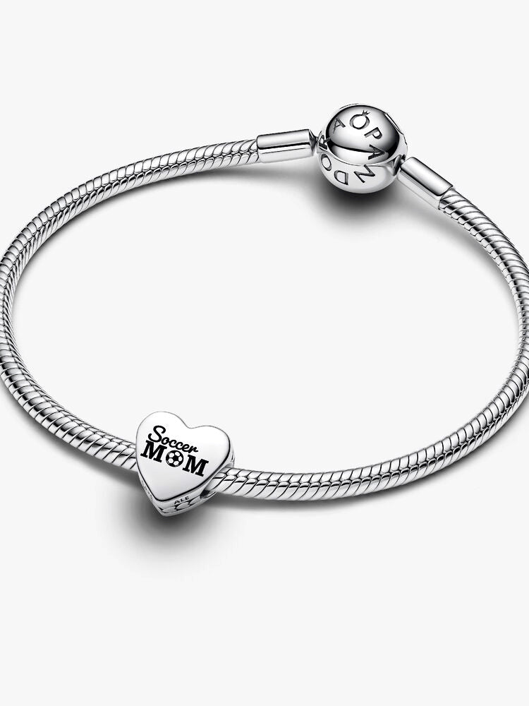 Engravable Soccer Mom Heart Charm