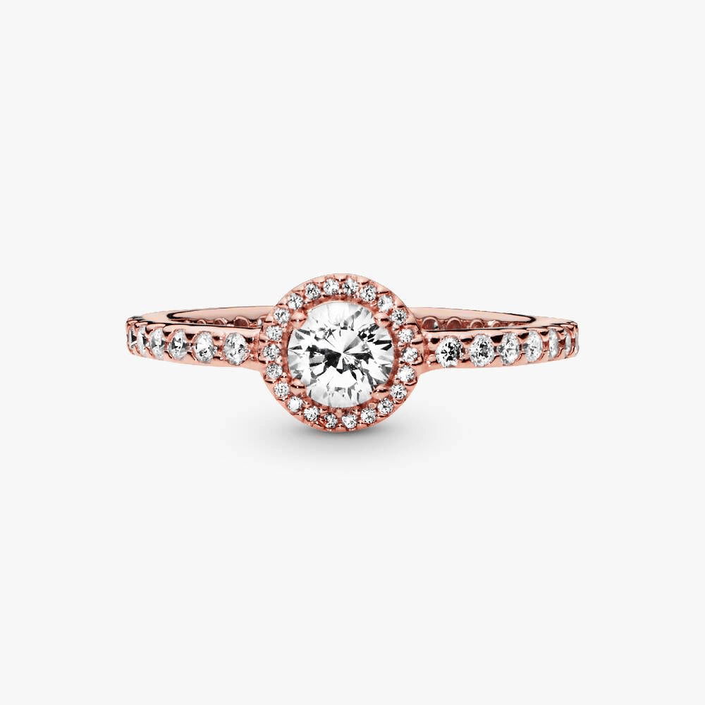 FINAL SALE - Classic Sparkle Halo Ring