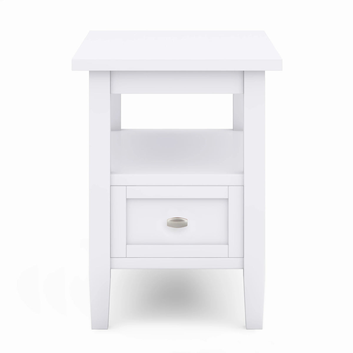 Solid Wood Narrow Side Table, 14 in Wide, 24 in D x 14 in W x 20 in H
