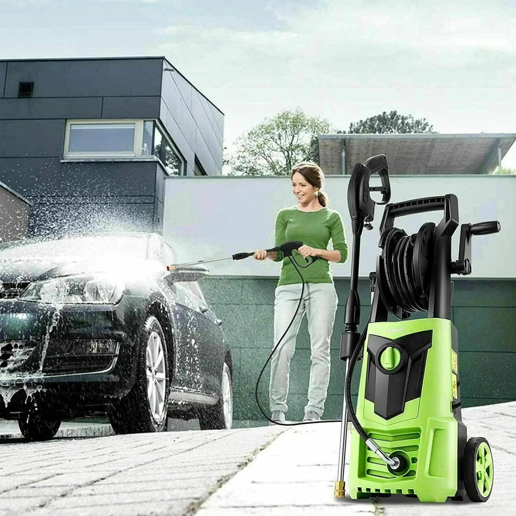 Suyncll Electric Cold Water Pressure Washer 3000 PSI 2.4 GPM Blue/Green