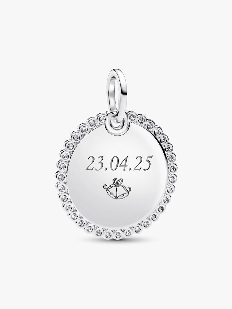Engravable Round Tag Pendant