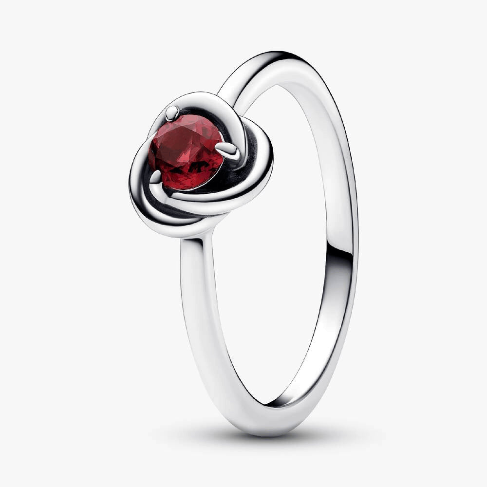 July Birthstone Eternity Circle Ring