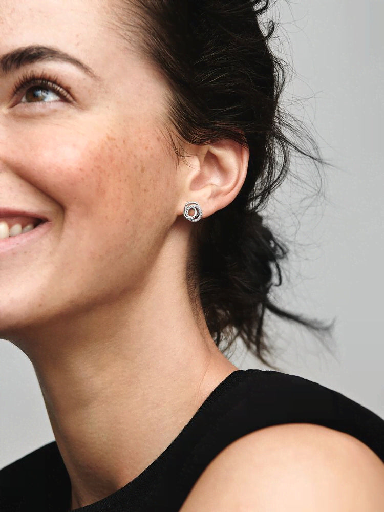 Family Always Encircled Stud Earrings