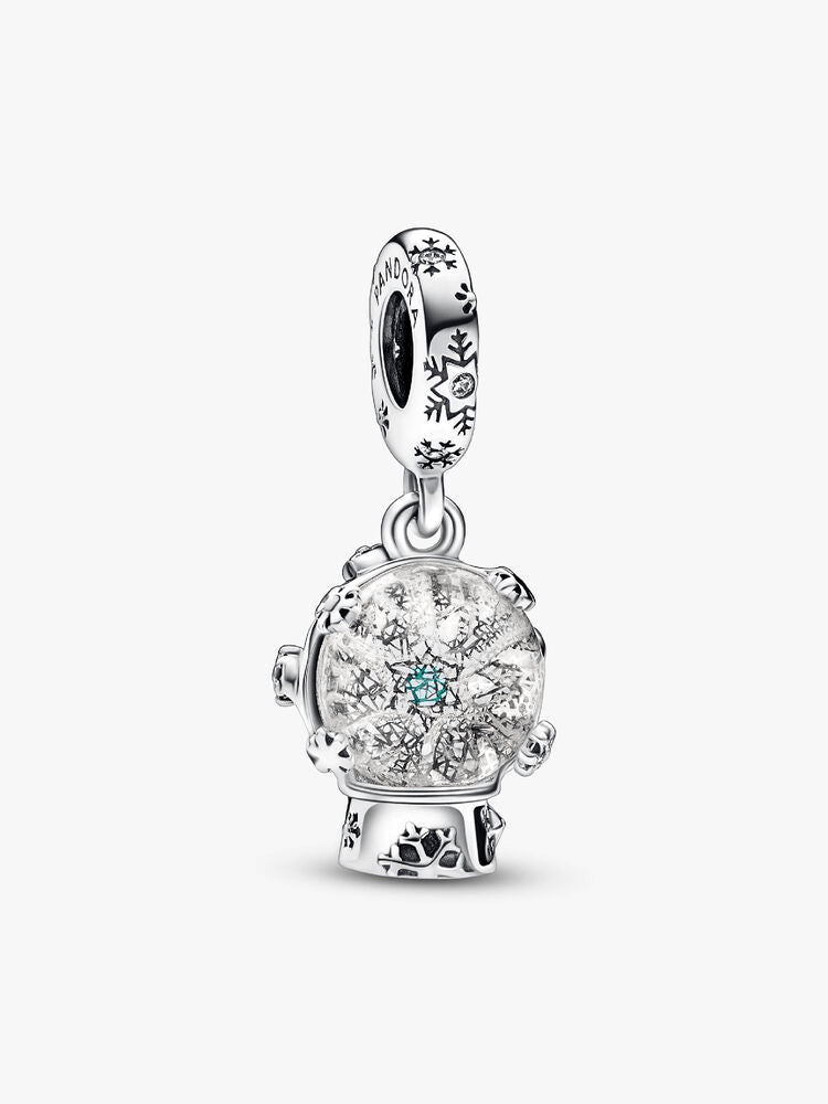 Snowflake Snow Globe Dangle Charm