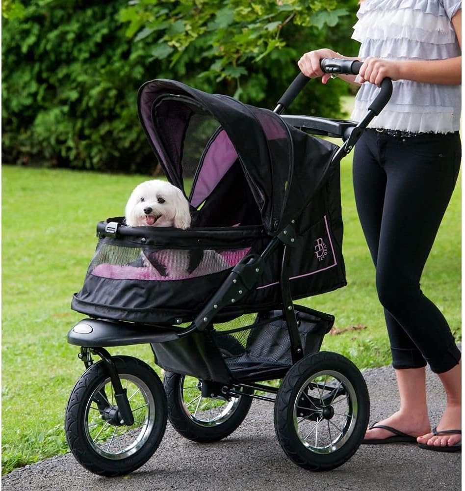 Pet Gear No-Zip Pet Stroller, Skyline, 70 lbs - NV