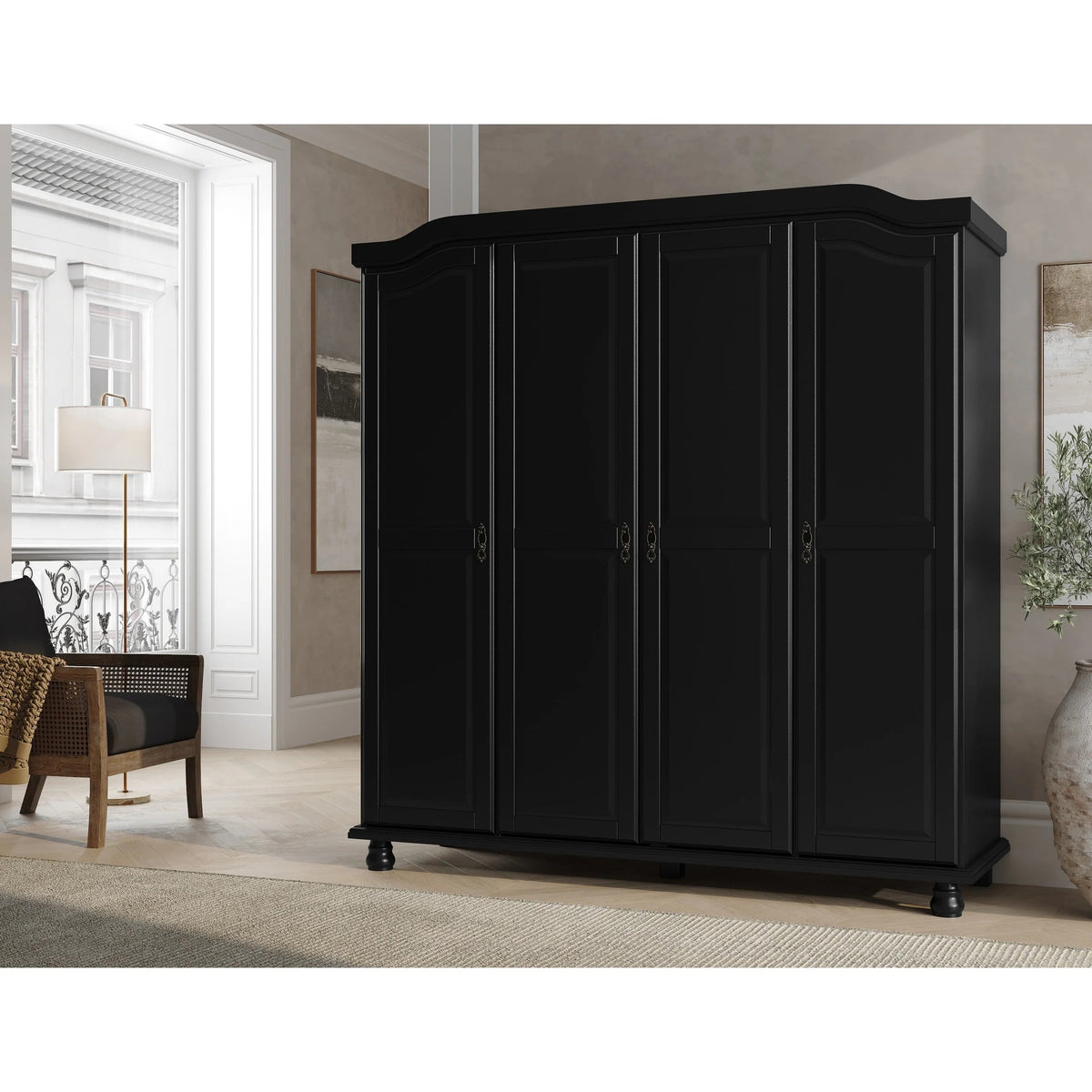 Solid Wood Wardrobe Shelves, Set Of 4, 16.75in W x 18.25in D x 0.75in H - Kyle Collection