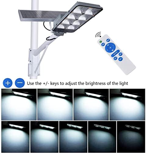 SUSVQLXG Solar LED Street Flood Light 450W 528 LEDs 20000 Lumens 6500K - SUSVQLXG 450