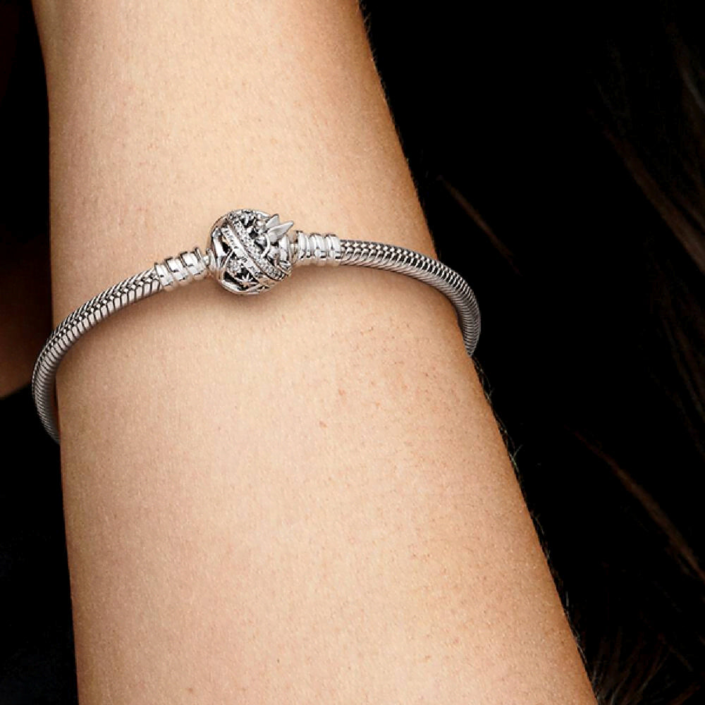 Disney Tinker Bell Clasp Moments Snake Chain Bracelet