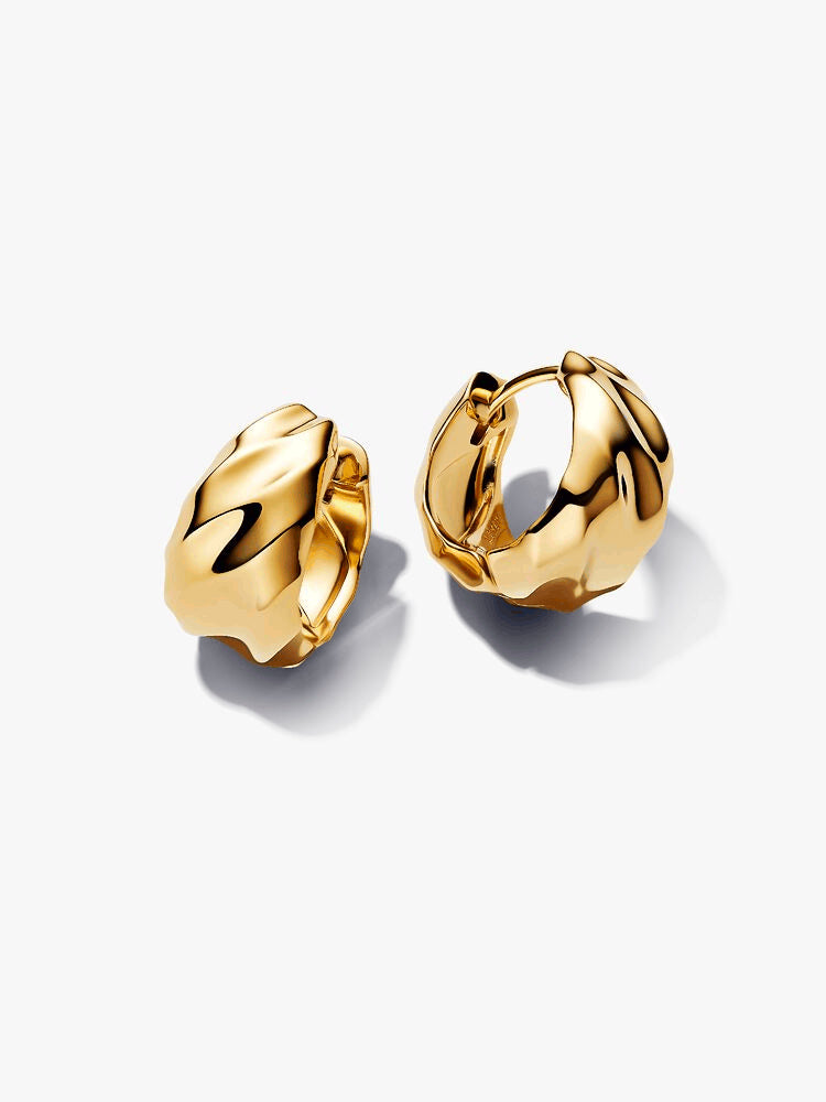 Rippled Hoop Earrings