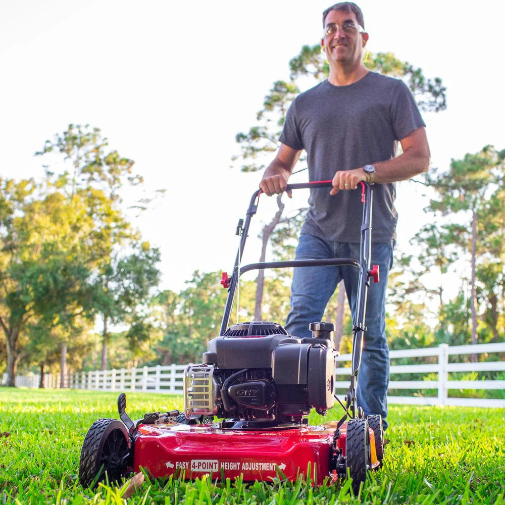20-Inch 125cc Gas Push Mower With Briggs & Stratton Engine
