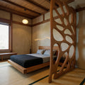 Artistic Room Divider With Sculptural Design For Bedroom Or Living