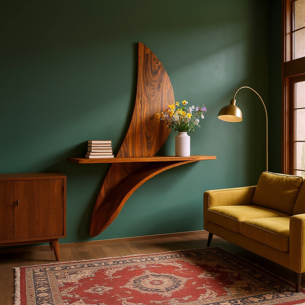 Artistic Wall Shelf For Modern Living Room