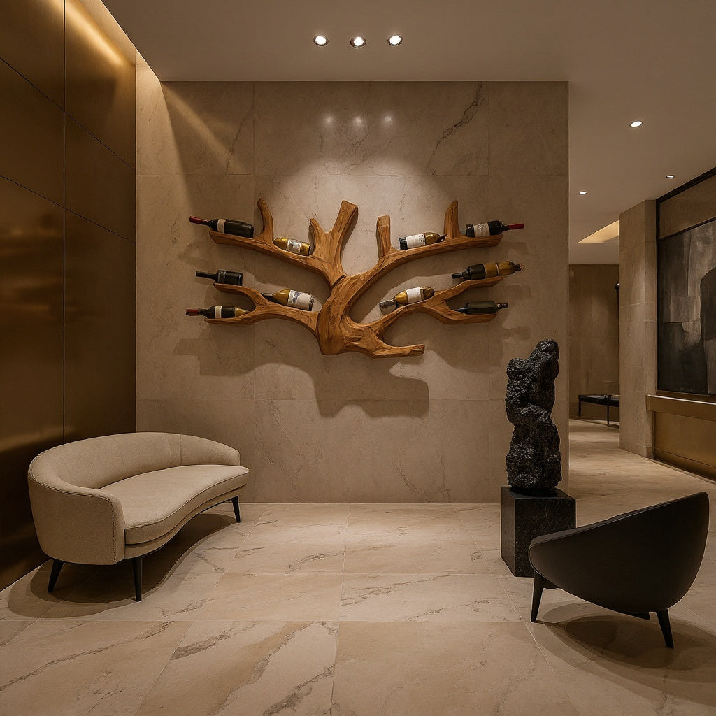 Artistic Wine Holder Wall Rack For Home Bar