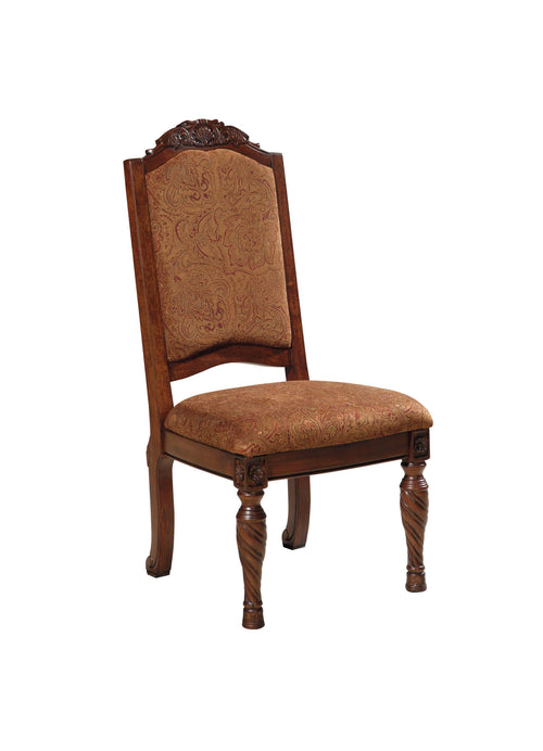 ashley-north-shore-upholstered-arm-chair-setdark-brown-dining-room-chairs-old-world-design-cottonviscose-paisley-upholstery-6015