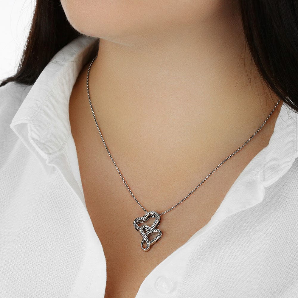 To My Valentine Intertwined Hearts Necklace