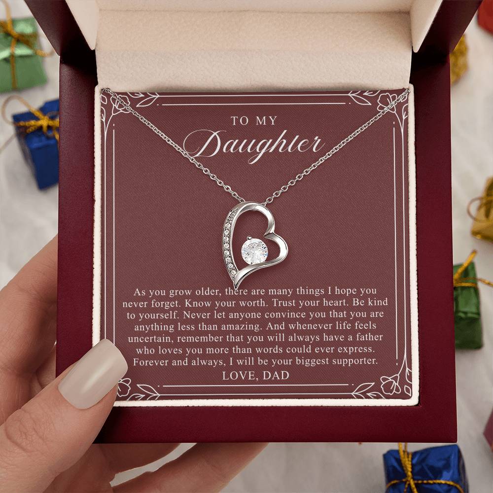To My Daughter From Dad | Trust Your Heart Burgundy