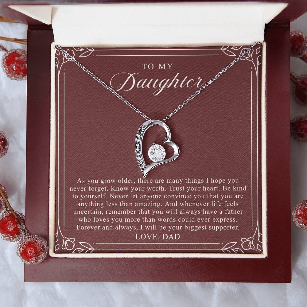 To My Daughter From Dad | Trust Your Heart Burgundy