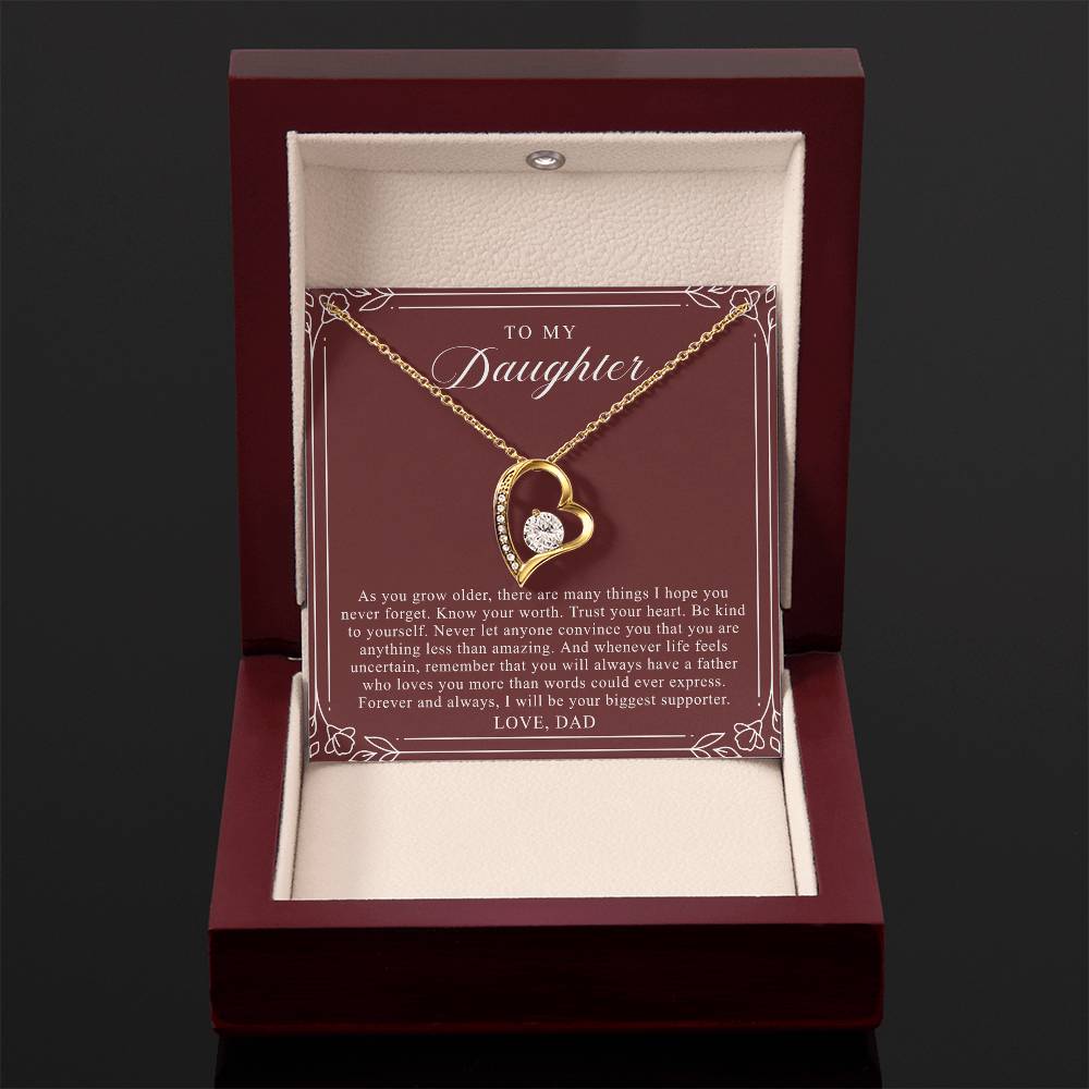 To My Daughter From Dad | Trust Your Heart Burgundy