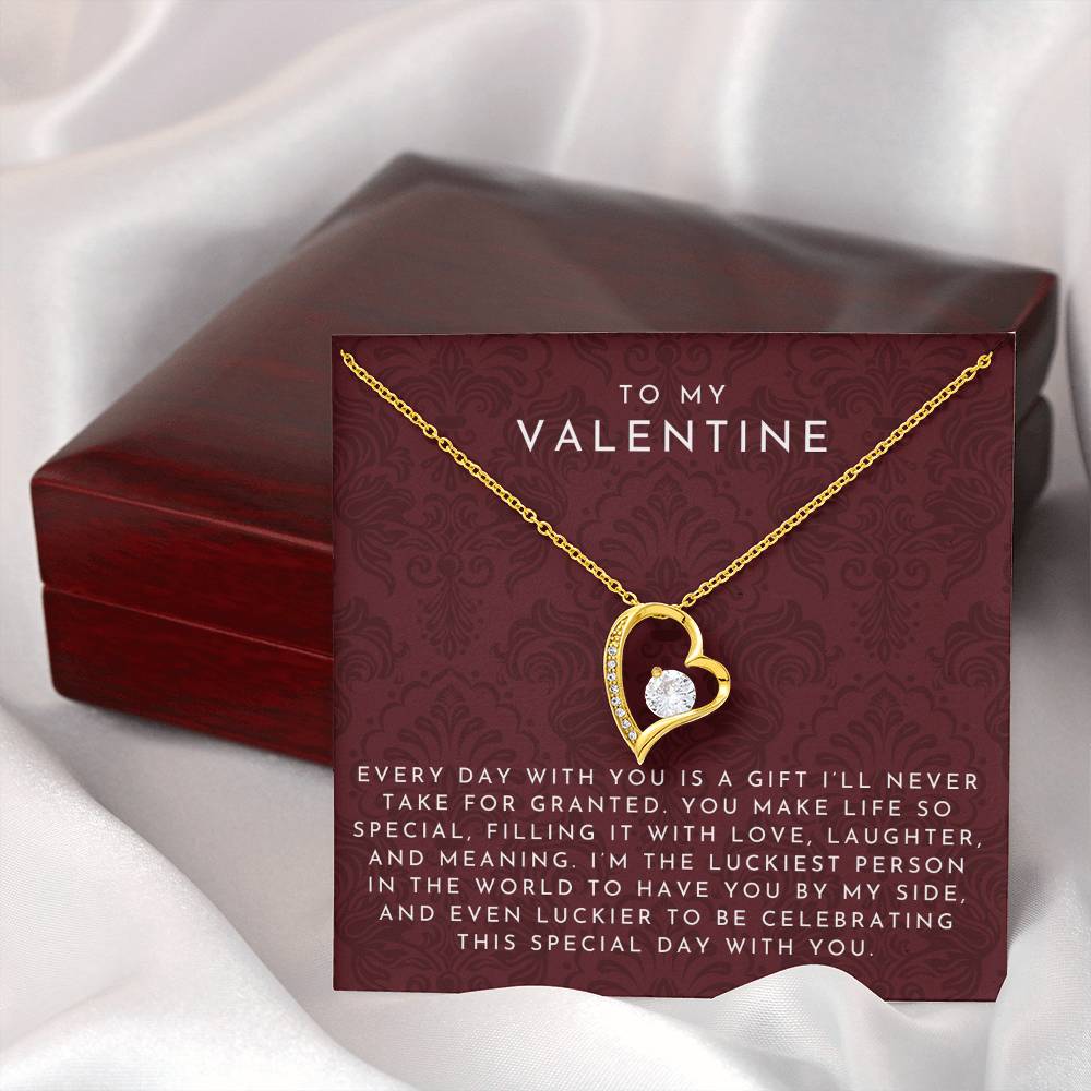 To My Valentine Heart Necklace (Every Day With You)
