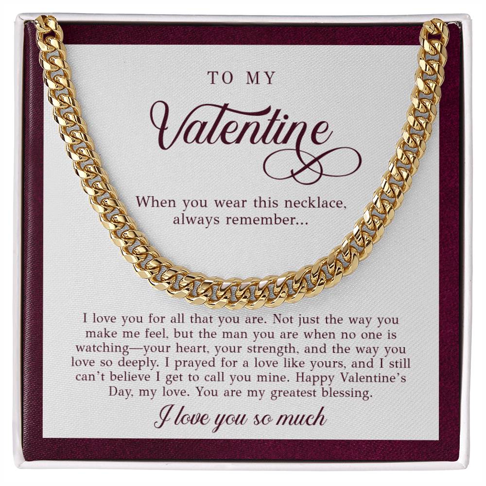 To My Valentine Men's Gift (I Love You)