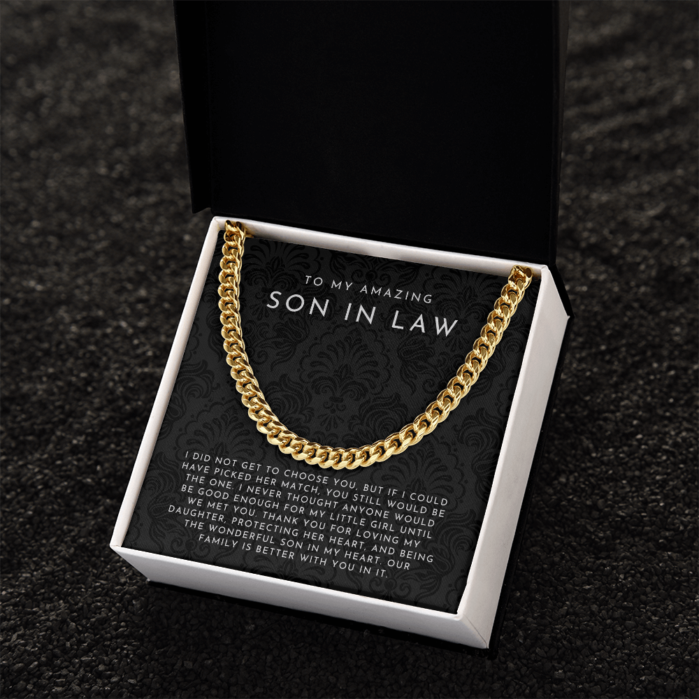 To My Amazing Son In Law Necklace